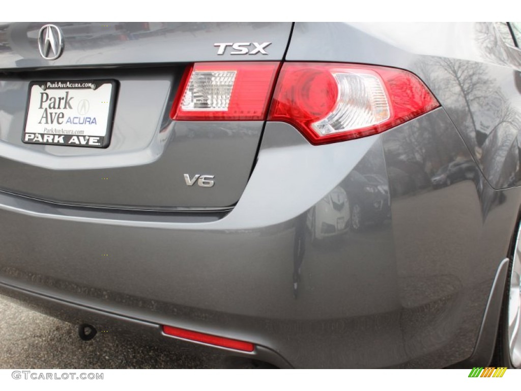 2010 TSX V6 Sedan - Polished Metal Metallic / Ebony photo #22