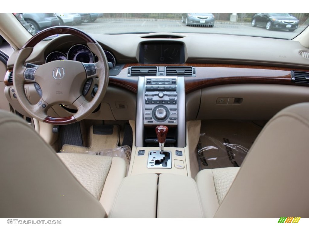 2005 Acura RL 3.5 AWD Sedan Parchment Dashboard Photo #60987870