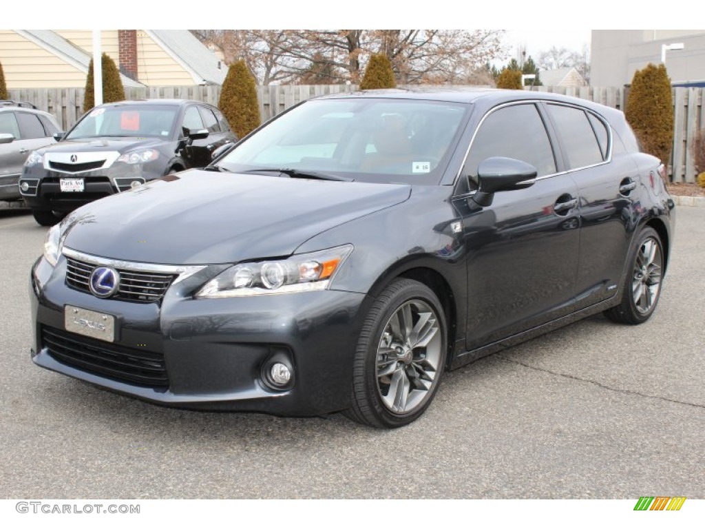 2011 CT 200h Hybrid Premium - Smokey Granite Mica / Caramel photo #7