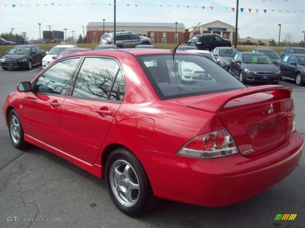 2004 Lancer OZ Rally - Phoenix Red / Black photo #3