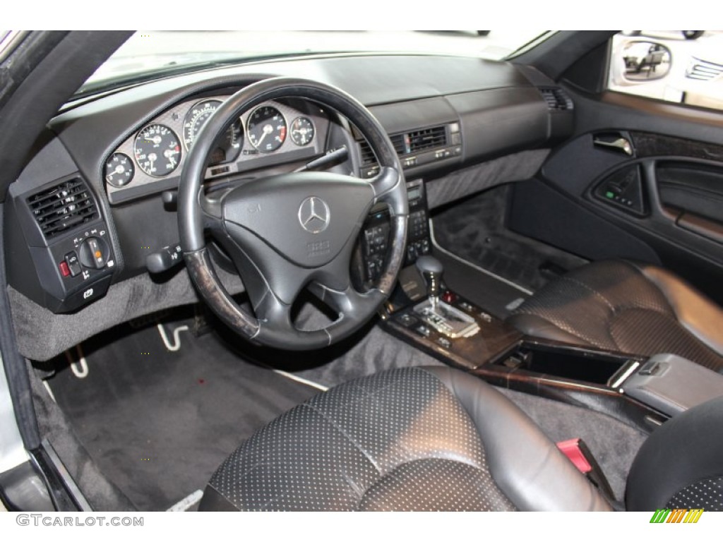 Silver/Black Interior 2002 Mercedes-Benz SL 600 Silver Arrow Roadster Photo #60988510