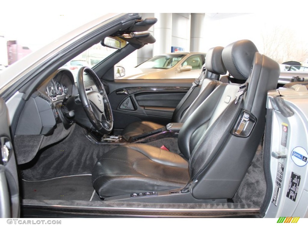 Silver/Black Interior 2002 Mercedes-Benz SL 600 Silver Arrow Roadster Photo #60988528