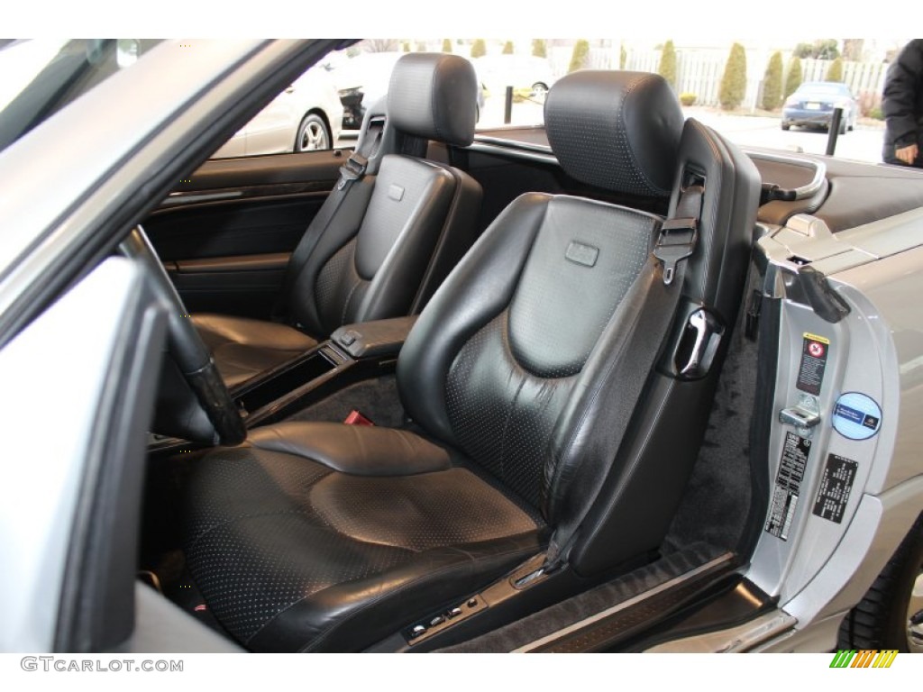Silver/Black Interior 2002 Mercedes-Benz SL 600 Silver Arrow Roadster Photo #60988555