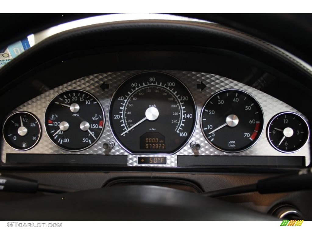 2002 Mercedes-Benz SL 600 Silver Arrow Roadster Gauges Photo #60988708