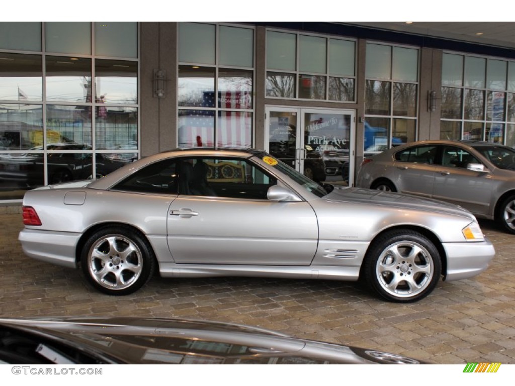 Silver Arrow Ultra Metallic 2002 Mercedes-Benz SL 600 Silver Arrow Roadster Exterior Photo #60988867