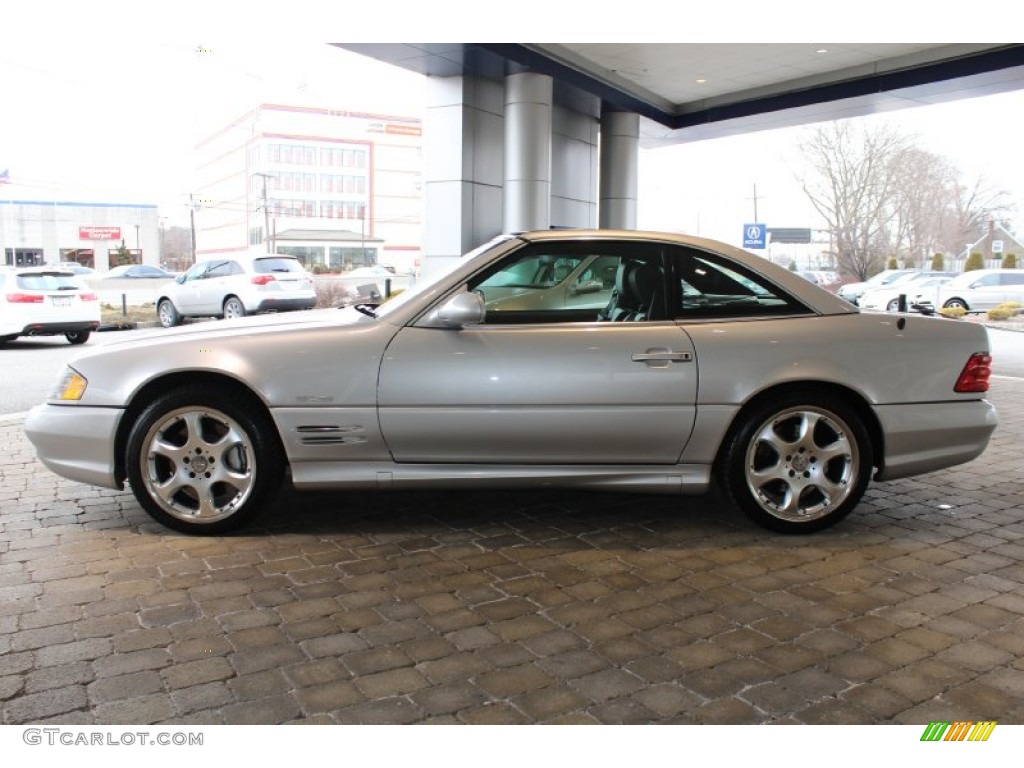 Silver Arrow Ultra Metallic 2002 Mercedes-Benz SL 600 Silver Arrow Roadster Exterior Photo #60988906