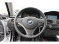Black 2011 BMW 3 Series 328i xDrive Coupe Steering Wheel