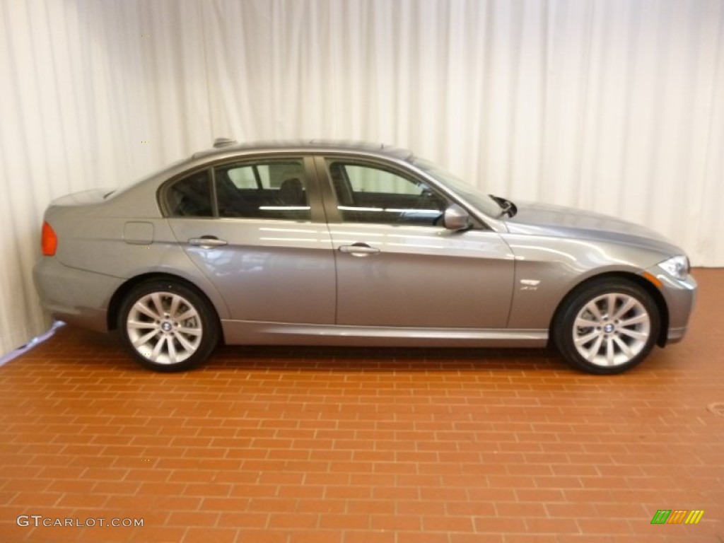 2011 3 Series 328i xDrive Sedan - Space Gray Metallic / Black photo #3