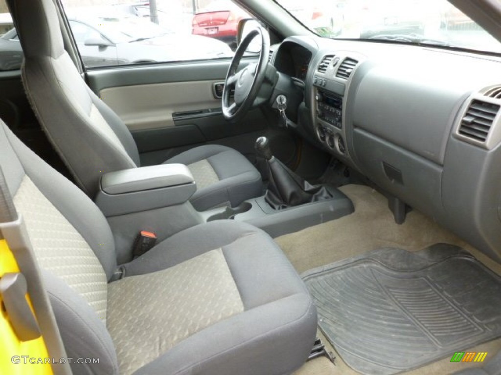 Pewter Interior 2004 GMC Canyon SLE Extended Cab 4x4 Photo #60991975