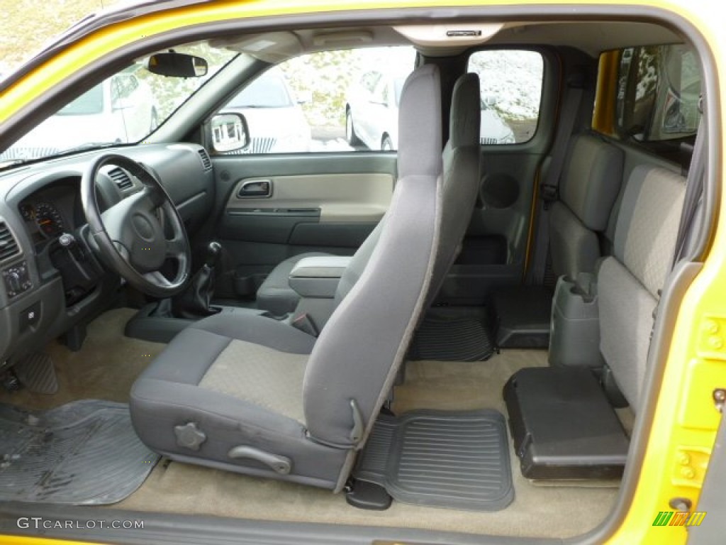Pewter Interior 2004 GMC Canyon SLE Extended Cab 4x4 Photo #60992011