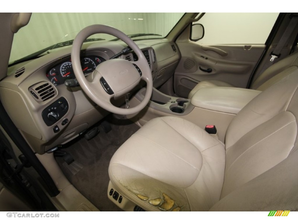 2001 Expedition XLT - Arizona Beige Metallic / Medium Parchment photo #14