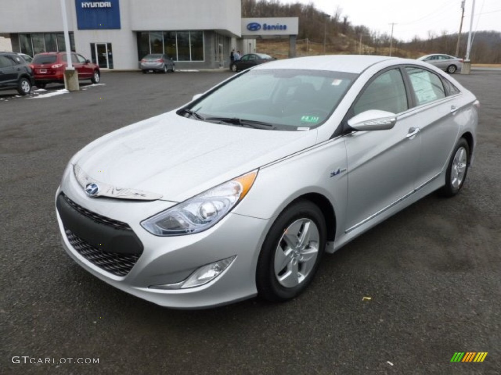 Silver Frost Metallic 2012 Hyundai Sonata Hybrid Exterior Photo #60992449