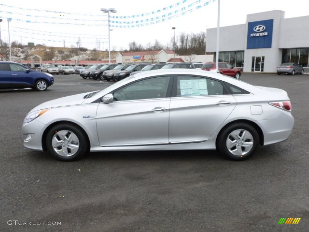 Silver Frost Metallic 2012 Hyundai Sonata Hybrid Exterior Photo #60992458