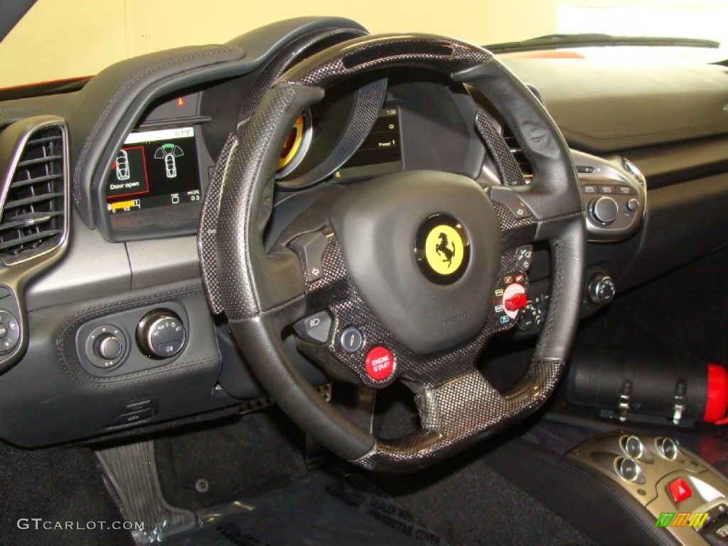 2011 Ferrari 458 Italia Nero (Black) Steering Wheel Photo #60992473