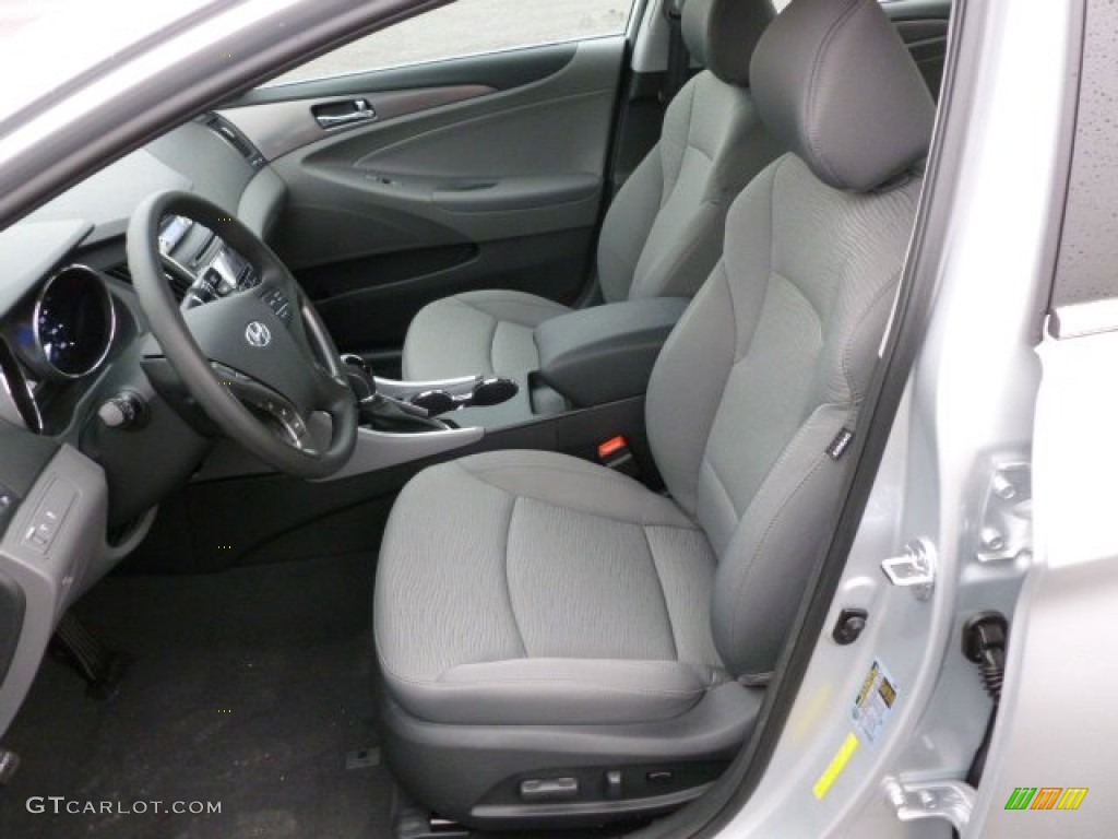 Gray Interior 2012 Hyundai Sonata Hybrid Photo 60992551