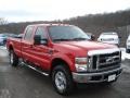 Red - F350 Super Duty XLT Crew Cab 4x4 Photo No. 2