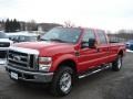 Red - F350 Super Duty XLT Crew Cab 4x4 Photo No. 4