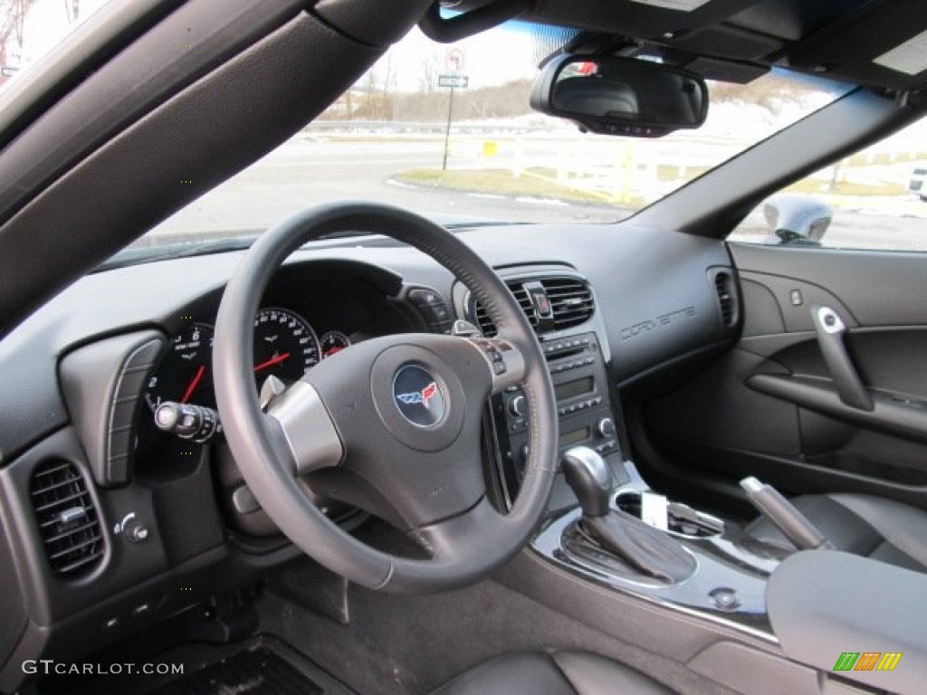 2011 Chevrolet Corvette Coupe Ebony Black Dashboard Photo #60992959