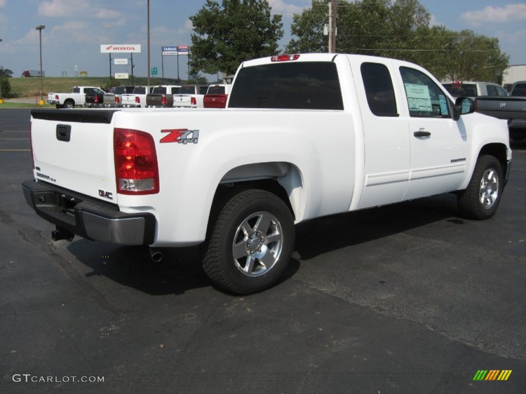 Summit White 2011 GMC Sierra 1500 SLE Extended Cab 4x4 Exterior Photo #60993283