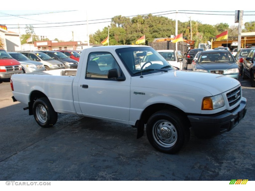 2001 Ranger Regular Cab - Oxford White / Dark Graphite photo #16