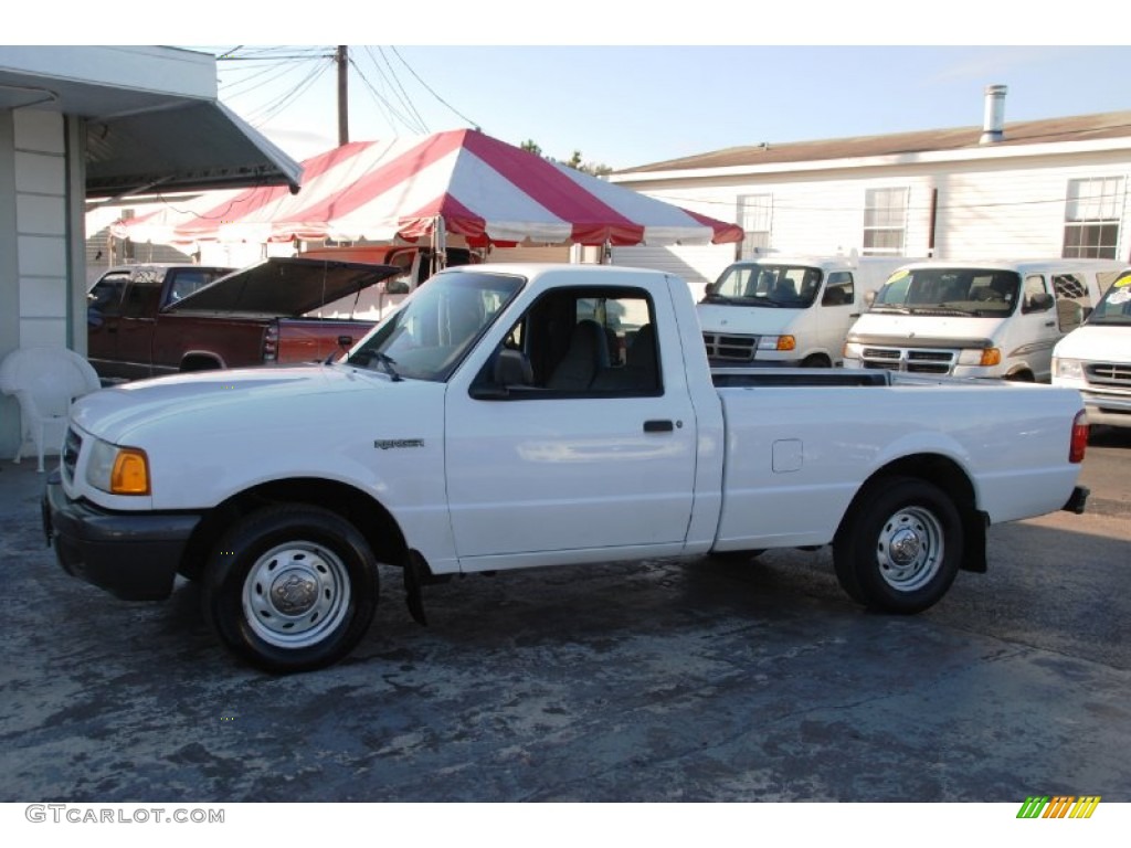 2001 Ranger Regular Cab - Oxford White / Dark Graphite photo #18