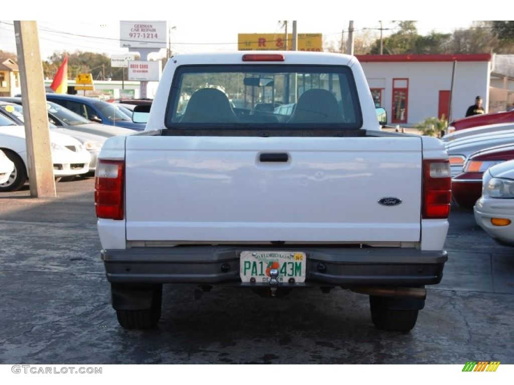 2001 Ranger Regular Cab - Oxford White / Dark Graphite photo #21