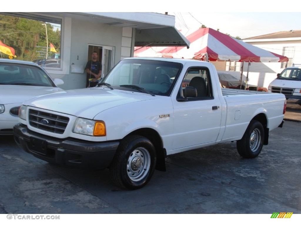 2001 Ranger Regular Cab - Oxford White / Dark Graphite photo #24