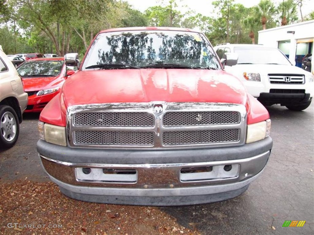 1995 Ram 1500 ST Extended Cab - Poppy Red / Gray photo #1