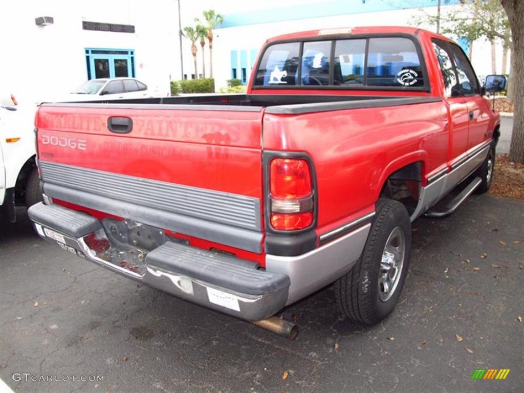 1995 Ram 1500 ST Extended Cab - Poppy Red / Gray photo #2