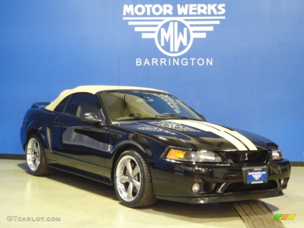 1999 Mustang SVT Cobra Convertible - Black / Medium Parchment photo #1