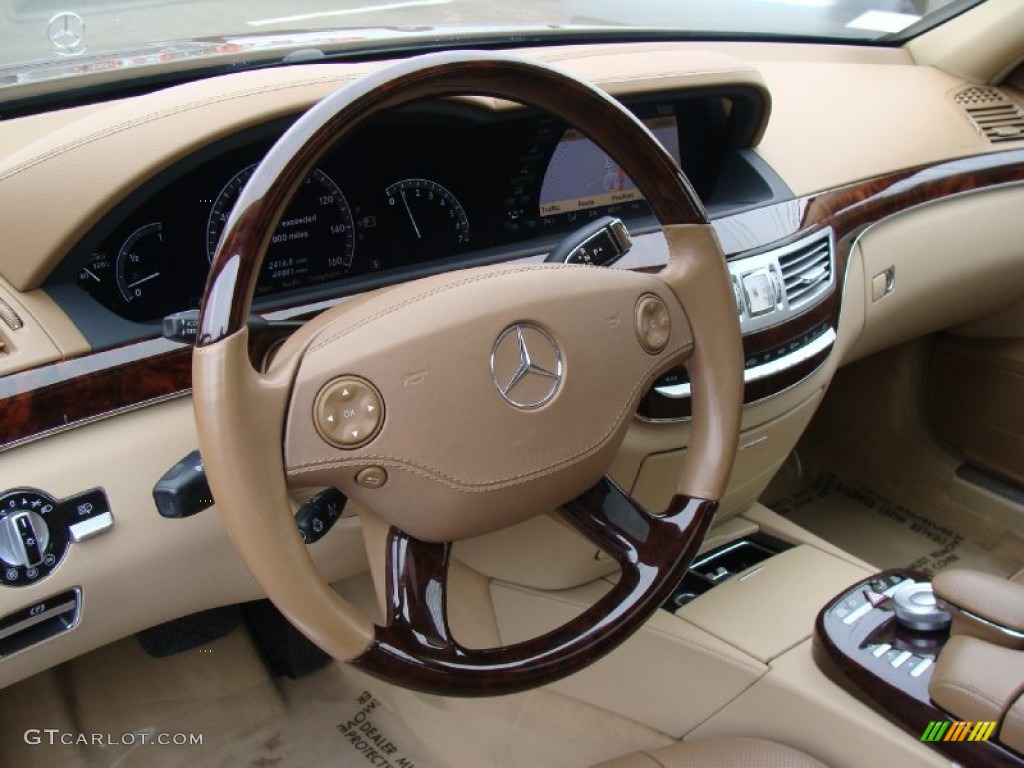 2007 Mercedes-Benz S 550 Sedan Cashmere/Savanna Dashboard Photo #60997801