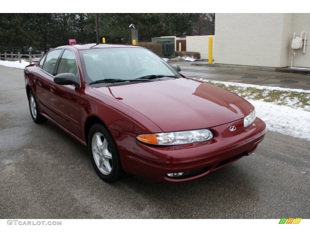 2004 Alero GL1 Sedan - Sport Red / Pewter photo #1