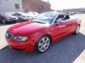 2005 Brilliant Red Audi S4 4.2 quattro Cabriolet  photo #2