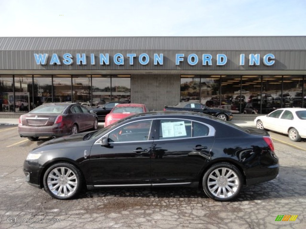 2010 MKS EcoBoost AWD - Tuxedo Black Metallic / Charcoal Black/Fine Line Ebony photo #1