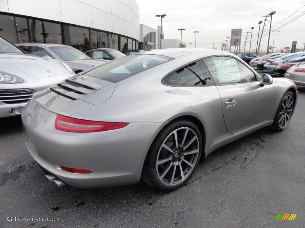 Platinum Silver Metallic 2012 Porsche New 911 Carrera S Coupe Exterior Photo #61002226
