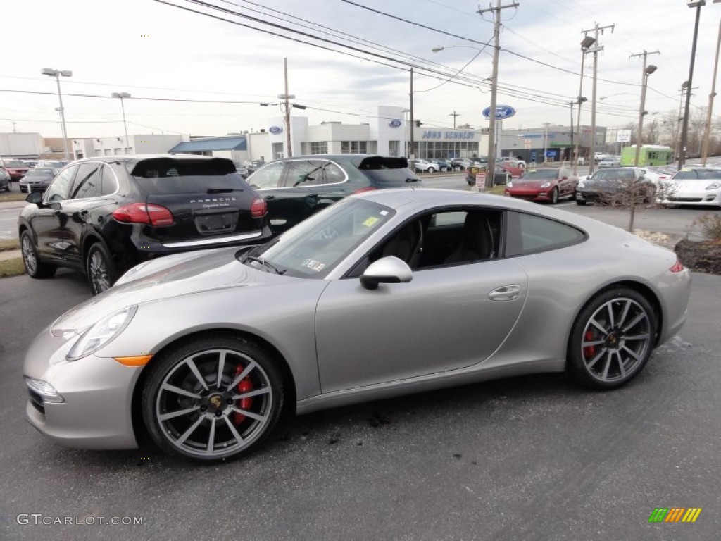 Platinum Silver Metallic 2012 Porsche New 911 Carrera S Coupe Exterior Photo #61002252