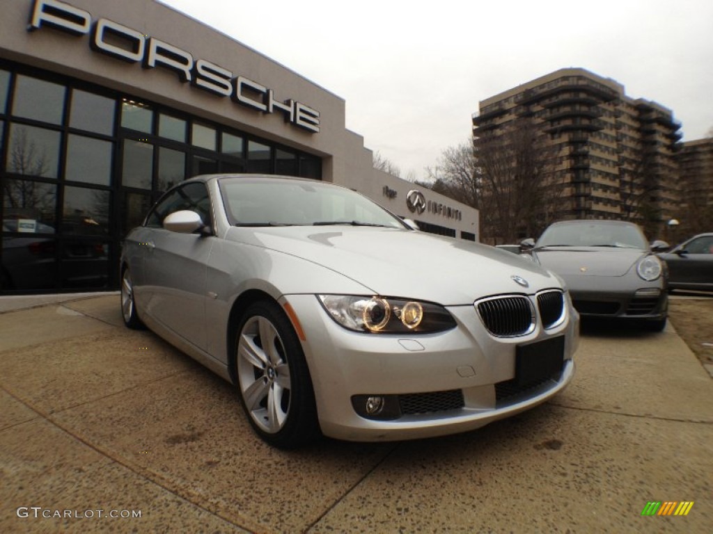 2008 3 Series 335i Convertible - Titanium Silver Metallic / Cream Beige photo #3