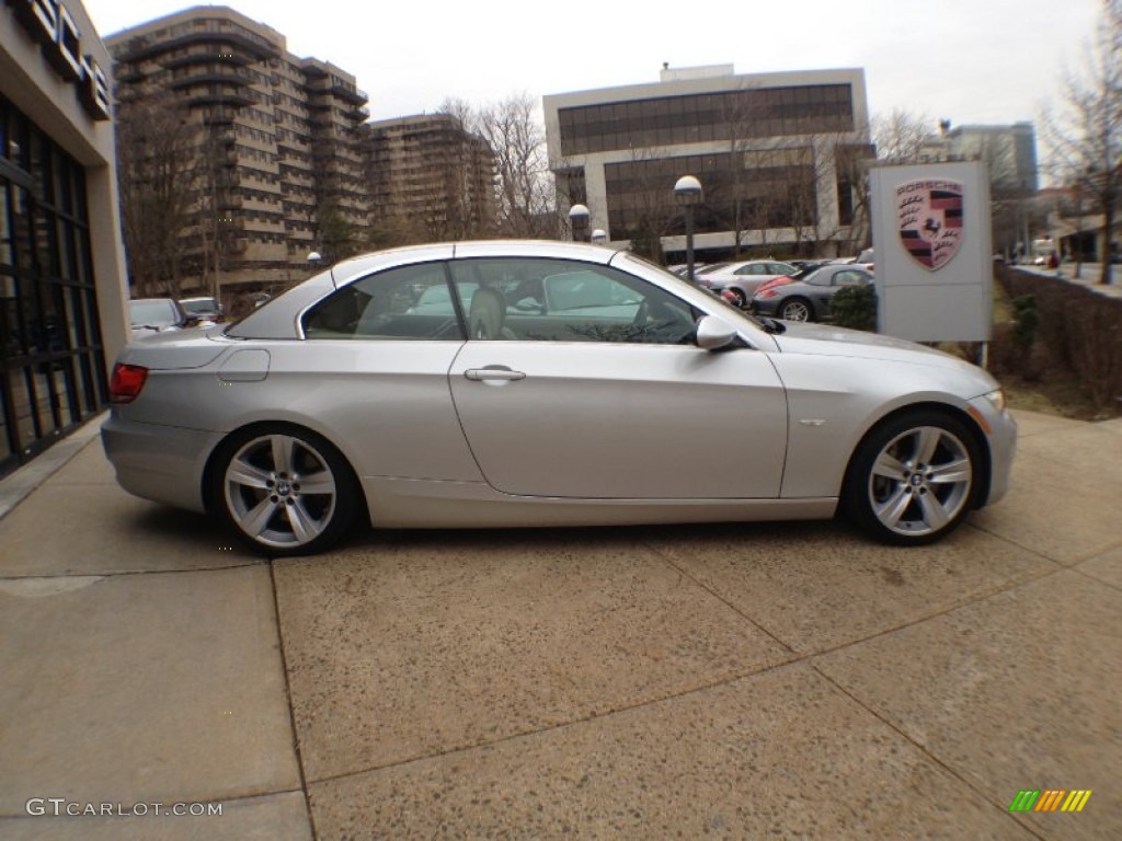 2008 3 Series 335i Convertible - Titanium Silver Metallic / Cream Beige photo #4