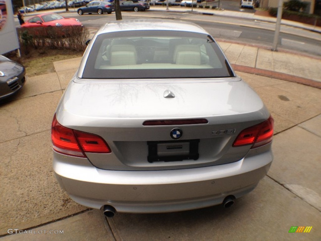 2008 3 Series 335i Convertible - Titanium Silver Metallic / Cream Beige photo #5