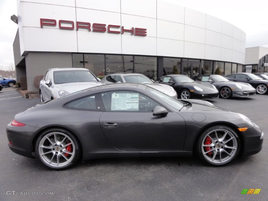 Agate Grey Metallic 2012 Porsche New 911 Carrera S Coupe Exterior Photo #61002568