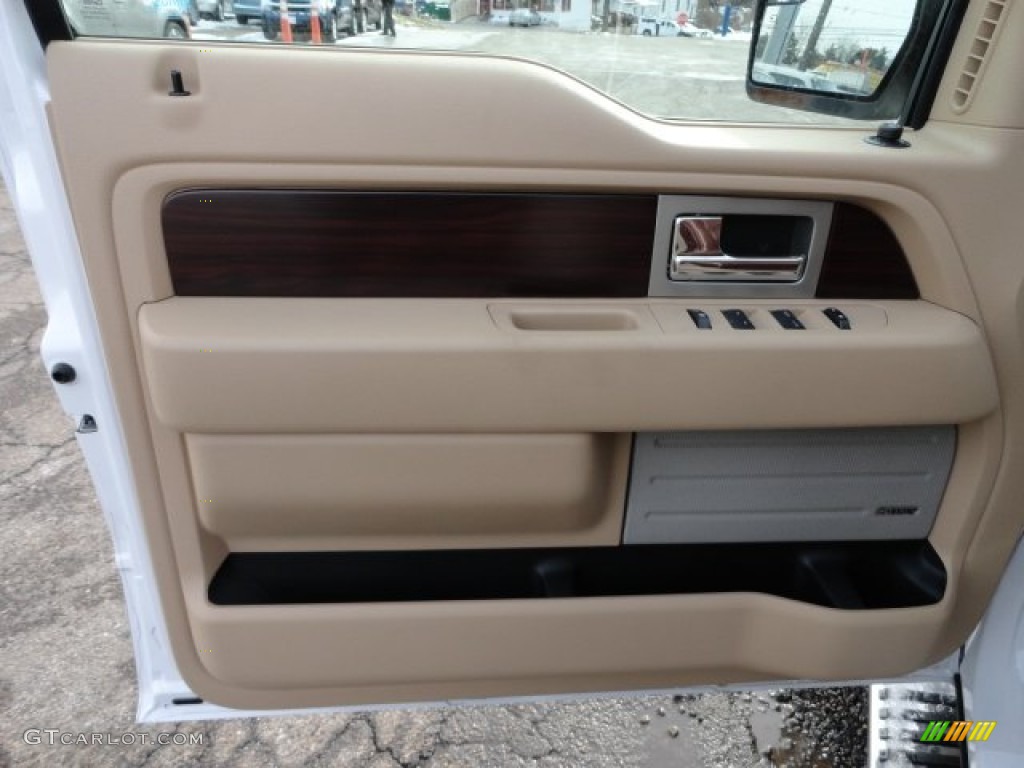 2012 Ford F150 King Ranch SuperCrew 4x4 King Ranch Chaparral Leather Door Panel Photo #61002733