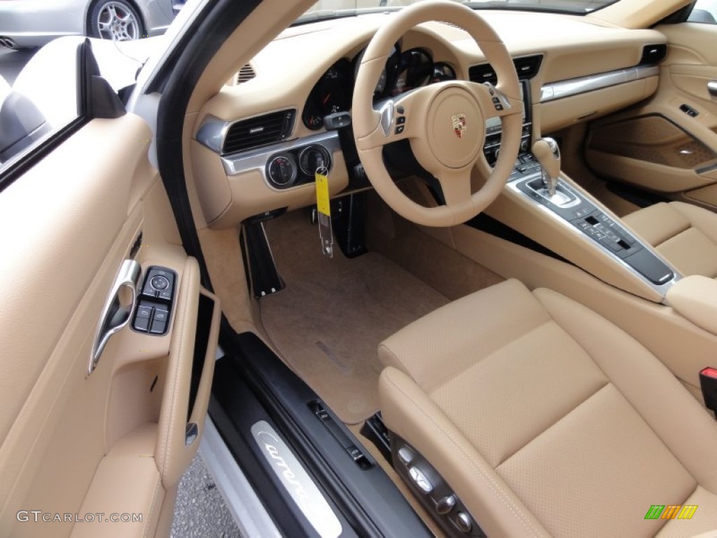 Luxor Beige Interior 2012 Porsche New 911 Carrera S Coupe Photo #61003426