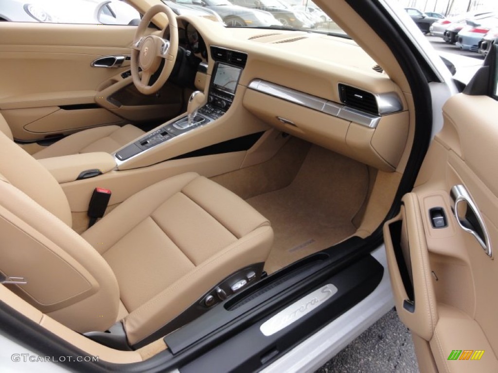 Luxor Beige Interior 2012 Porsche New 911 Carrera S Coupe Photo #61003474