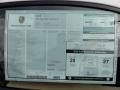 2012 New 911 Carrera S Coupe Window Sticker