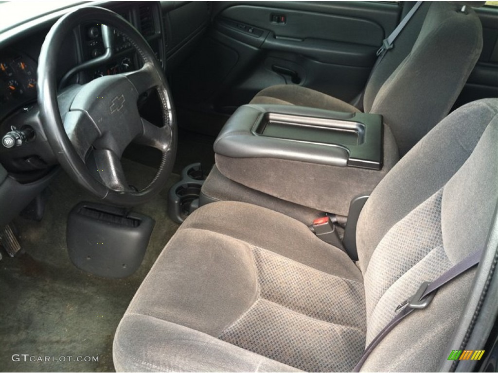 2004 Silverado 1500 LS Extended Cab 4x4 - Black / Dark Charcoal photo #10