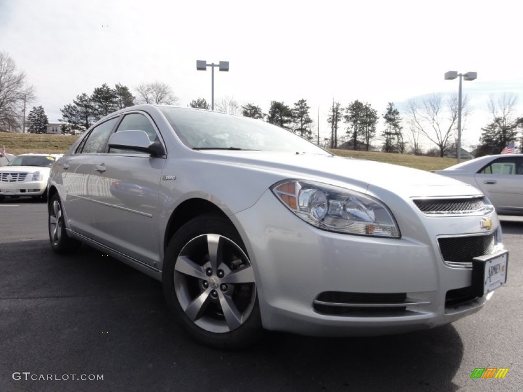 2009 Malibu Hybrid Sedan - Silver Ice Metallic / Titanium photo #1