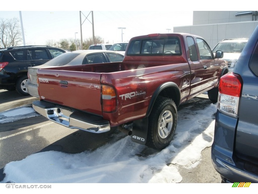 2000 Tacoma V6 TRD Extended Cab 4x4 - Sunfire Red Pearl / Oak photo #2