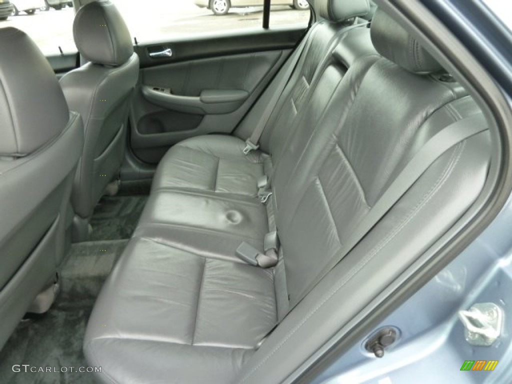 2007 Accord EX-L V6 Sedan - Cool Blue Metallic / Gray photo #11