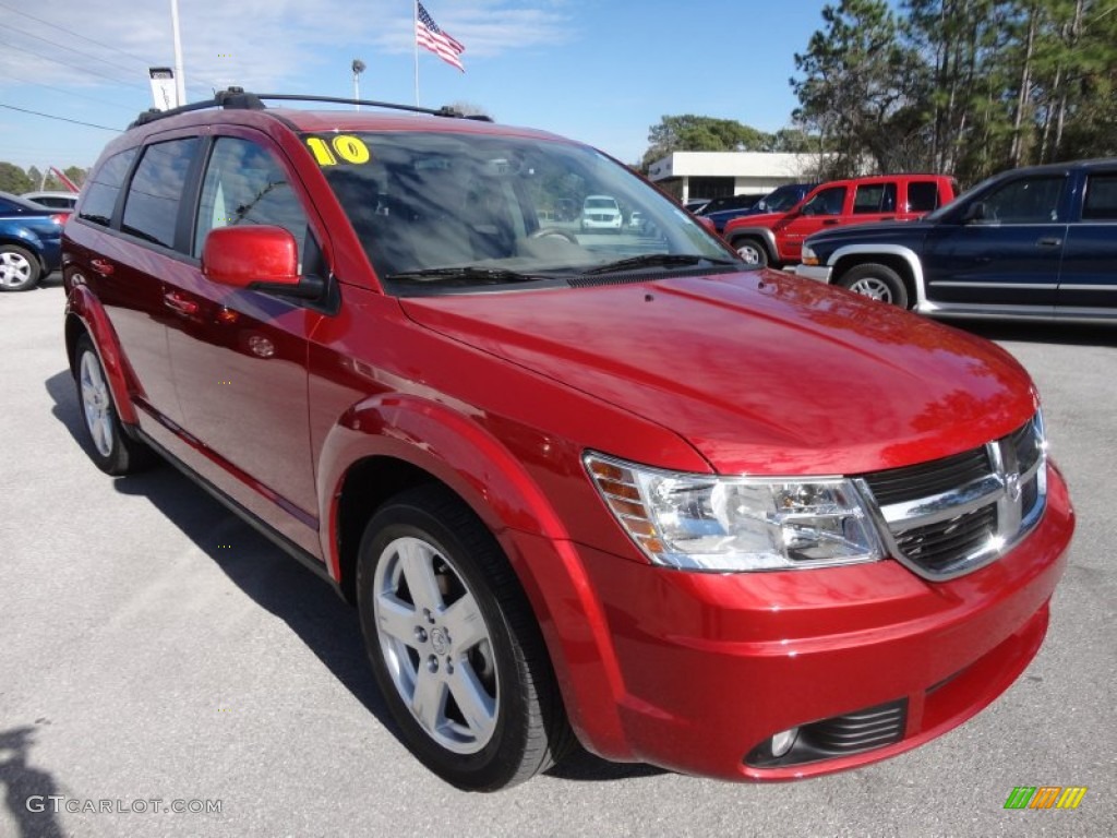 Inferno Red Crystal Pearl Coat 2010 Dodge Journey SXT Exterior Photo #61012390