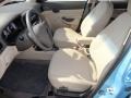 Beige 2009 Hyundai Accent GLS 4 Door Interior Color